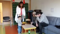 Fyrsta stund fjölskyldunnar saman